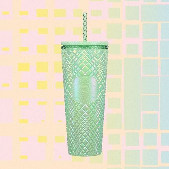 Starbucks Light Green Bling Jeweled Cold Venti Cup (24 oz) | NEW!! - Picture 3 of 10